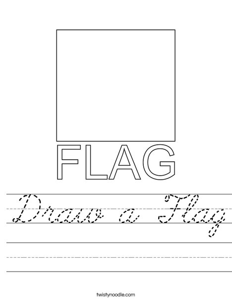 Draw a Flag Worksheet