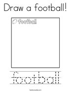 Draw a football Coloring Page