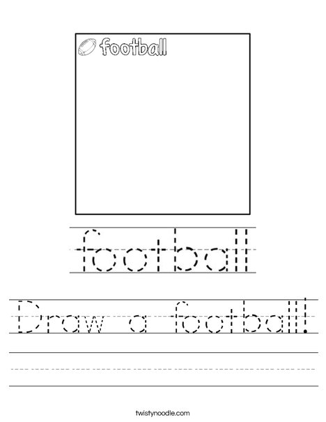 Draw a football! Worksheet