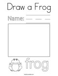 Draw a Frog Coloring Page