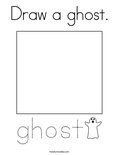 Draw a ghost. Coloring Page