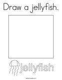 Draw a jellyfish Coloring Page