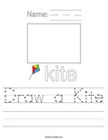 Draw a Kite Worksheet