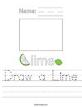 Draw a Lime Worksheet