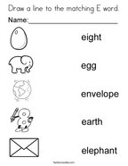 Letter E Coloring Pages - Twisty Noodle Letter E Coloring Pages - Twisty Noodle