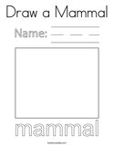 Draw a Mammal Coloring Page