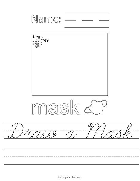 Draw a Mask Worksheet