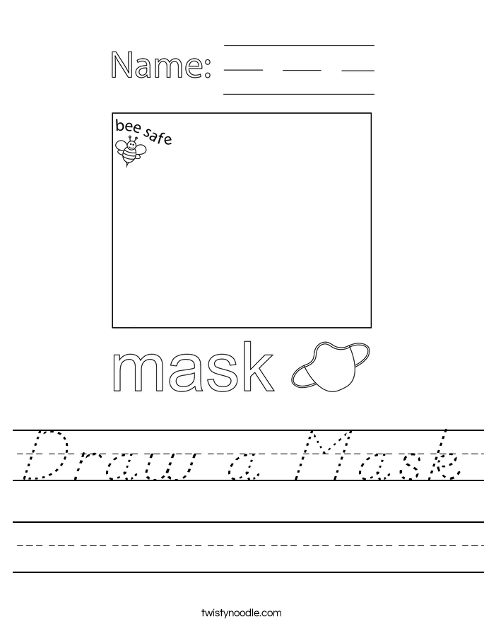 Draw a Mask Worksheet
