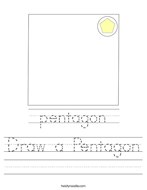 Draw a Pentagon Worksheet