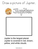Draw a picture of Jupiter Coloring Page