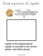 Draw a picture of Jupiter Coloring Page