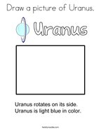 Draw a picture of Uranus Coloring Page