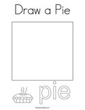 Draw a Pie Coloring Page