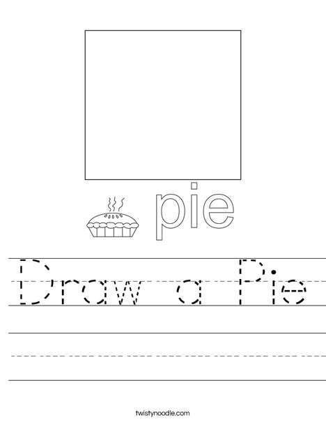 Draw a Pie Worksheet