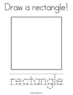 Draw a rectangle Coloring Page
