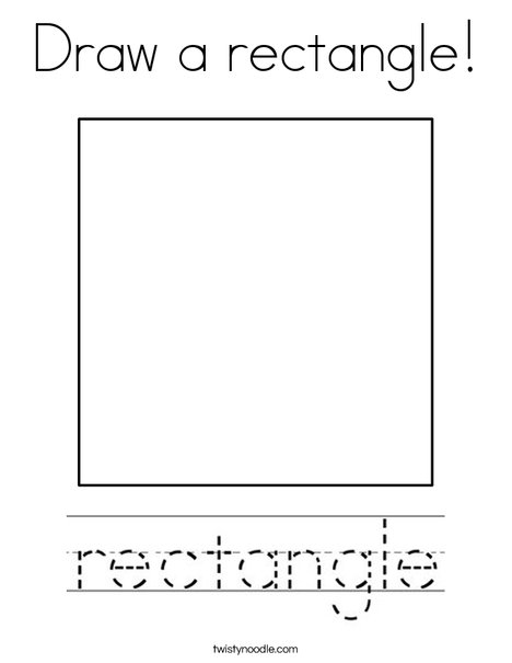 Draw a rectangle! Coloring Page