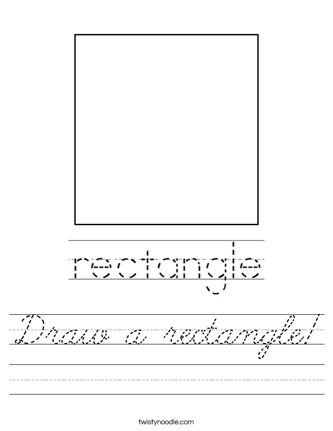 Draw a rectangle! Worksheet