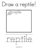 Draw a reptile Coloring Page