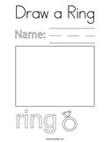 Draw a Ring Coloring Page