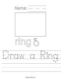 Draw a Ring Worksheet