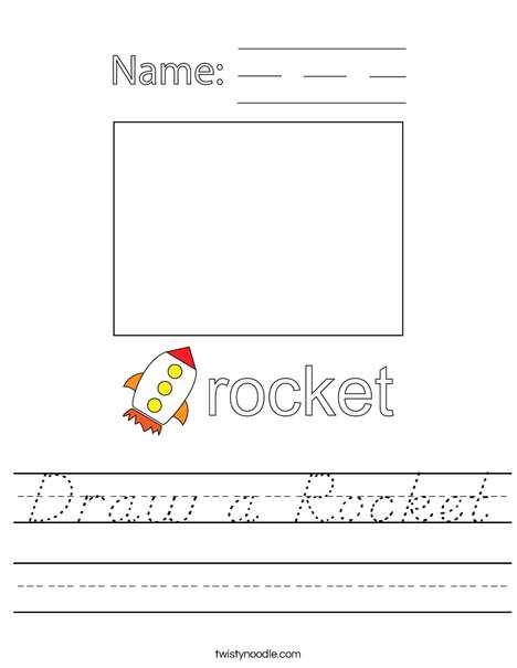 Draw a Rocket Worksheet