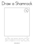 Draw a Shamrock Coloring Page