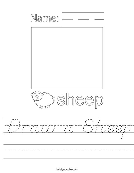 Draw a Sheep Worksheet