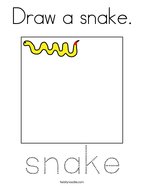 Draw a snake Coloring Page