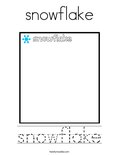 snowflake Coloring Page