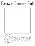 Draw a Soccer Ball Coloring Page