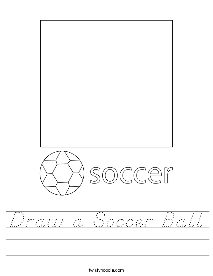 Draw a Soccer Ball Worksheet