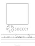 Draw a Soccer Ball Worksheet