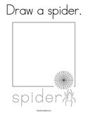 Draw a spider Coloring Page