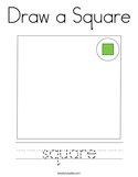 Draw a Square Coloring Page