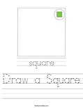 Draw a Square Worksheet