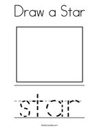 Draw a Star Coloring Page