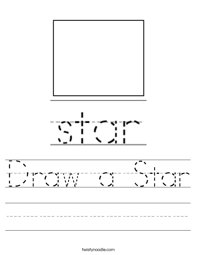 Draw a Star Worksheet