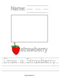 Draw a Strawberry Worksheet