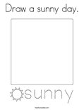 Draw a sunny day. Coloring Page
