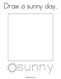 Draw a sunny day Coloring Page