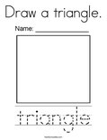 Draw a triangle. Coloring Page