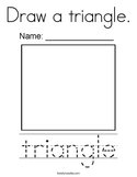 Draw a triangle Coloring Page