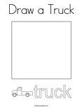 Draw a Truck Coloring Page