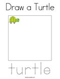 Draw a Turtle Coloring Page