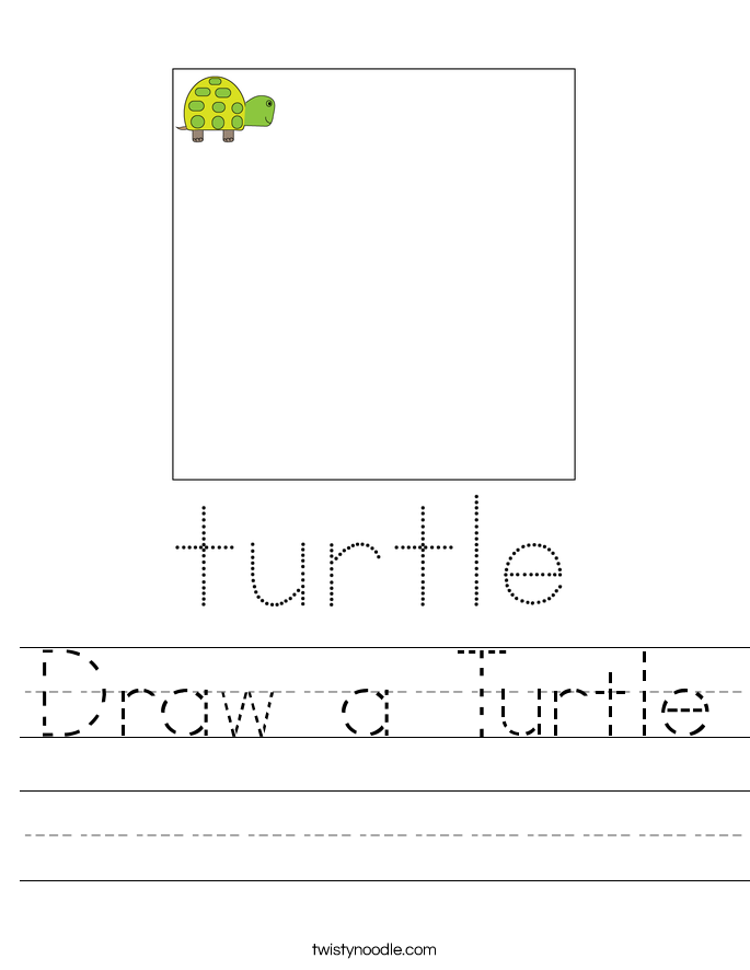 Draw a Turtle Worksheet