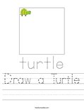 Draw a Turtle Worksheet