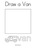 Draw a Van Coloring Page