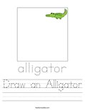 Draw an Alligator Worksheet