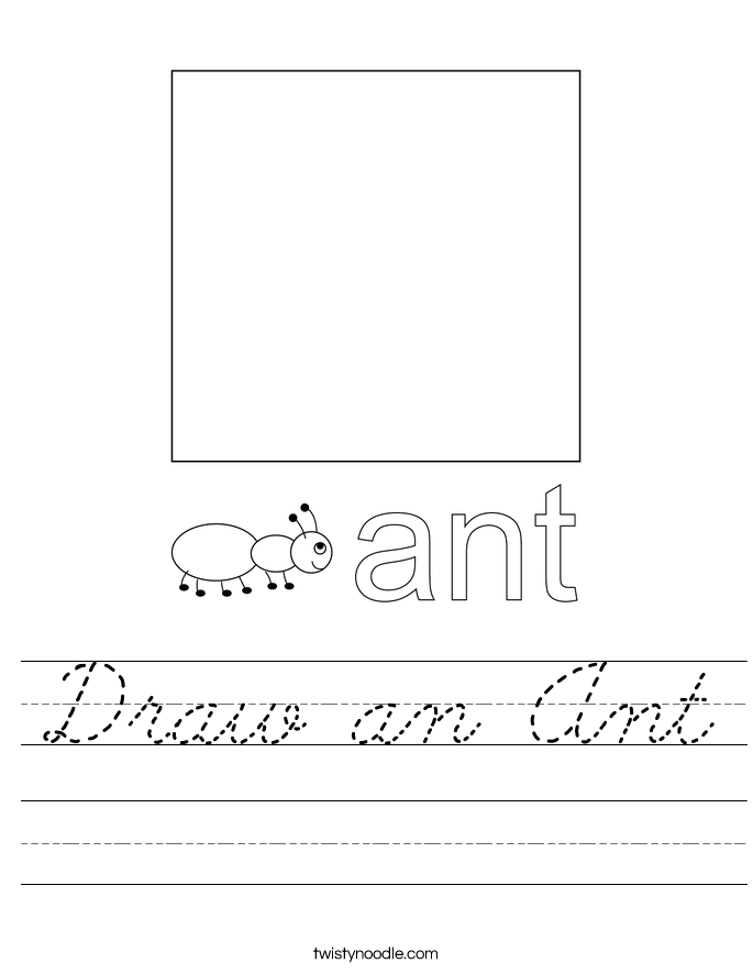 Draw an Ant Worksheet