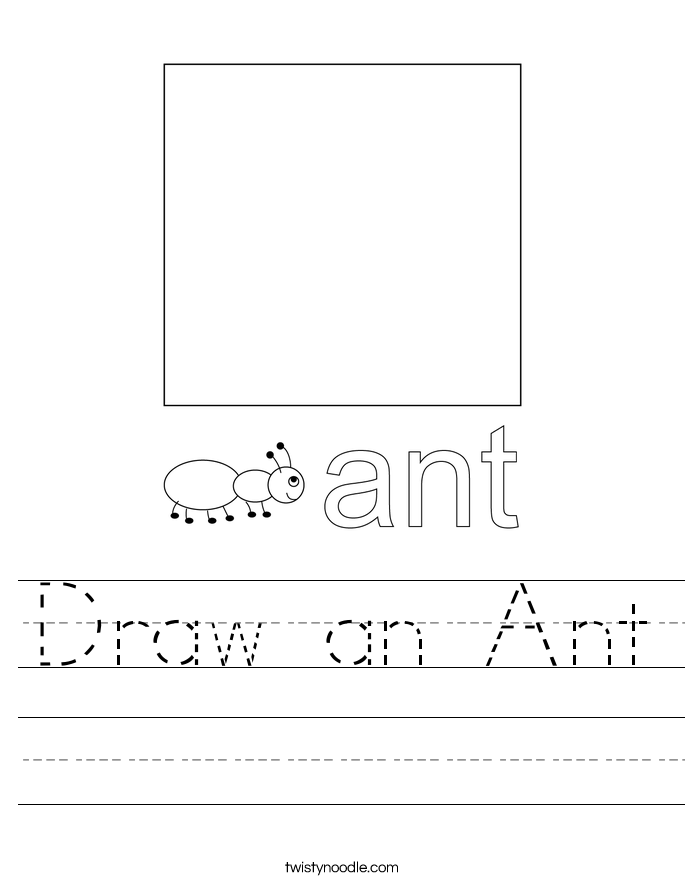 Draw an Ant Worksheet